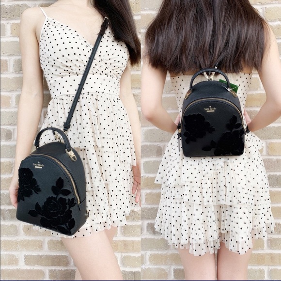 💕👜Kate Spade Backpack & Crossbody Black - Picture 2 of 9